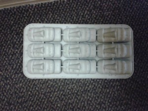 Форма для льда силиконовая