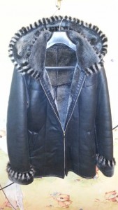 тёплая дублёнка, 42-44, 1000р.