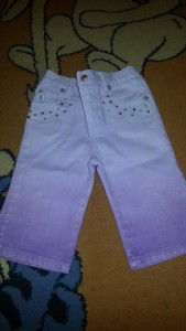 клёвые штанишки, джинс, 1-2 г..150р..