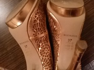 Туфли женские золотого цвета 37-38 размер - 20161223_220342.jpg