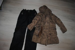 пуховик зима, штаны зима до роста 134