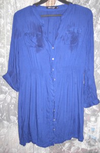 Женские вещи S XS 44 размер одежды  - туника син.jpg