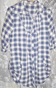 Женские вещи S XS 44 размер одежды  - рубаха клетка.jpg