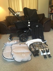 Bugaboo Cameleon 3 полный черный коляска - Bugaboo Cameleon 3 complete Black Pushchair with added accessories 1.jpg