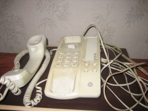 стационарный проводной кнопочный светло-серый рабочий - IMG_0506.JPG