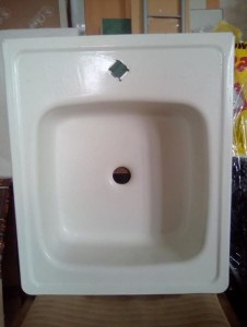 Мойка кухонная эмалированная белая. - м1.jpg