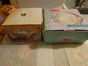 набор тарелок для рыбы,<br />емкость для плавающих свечей